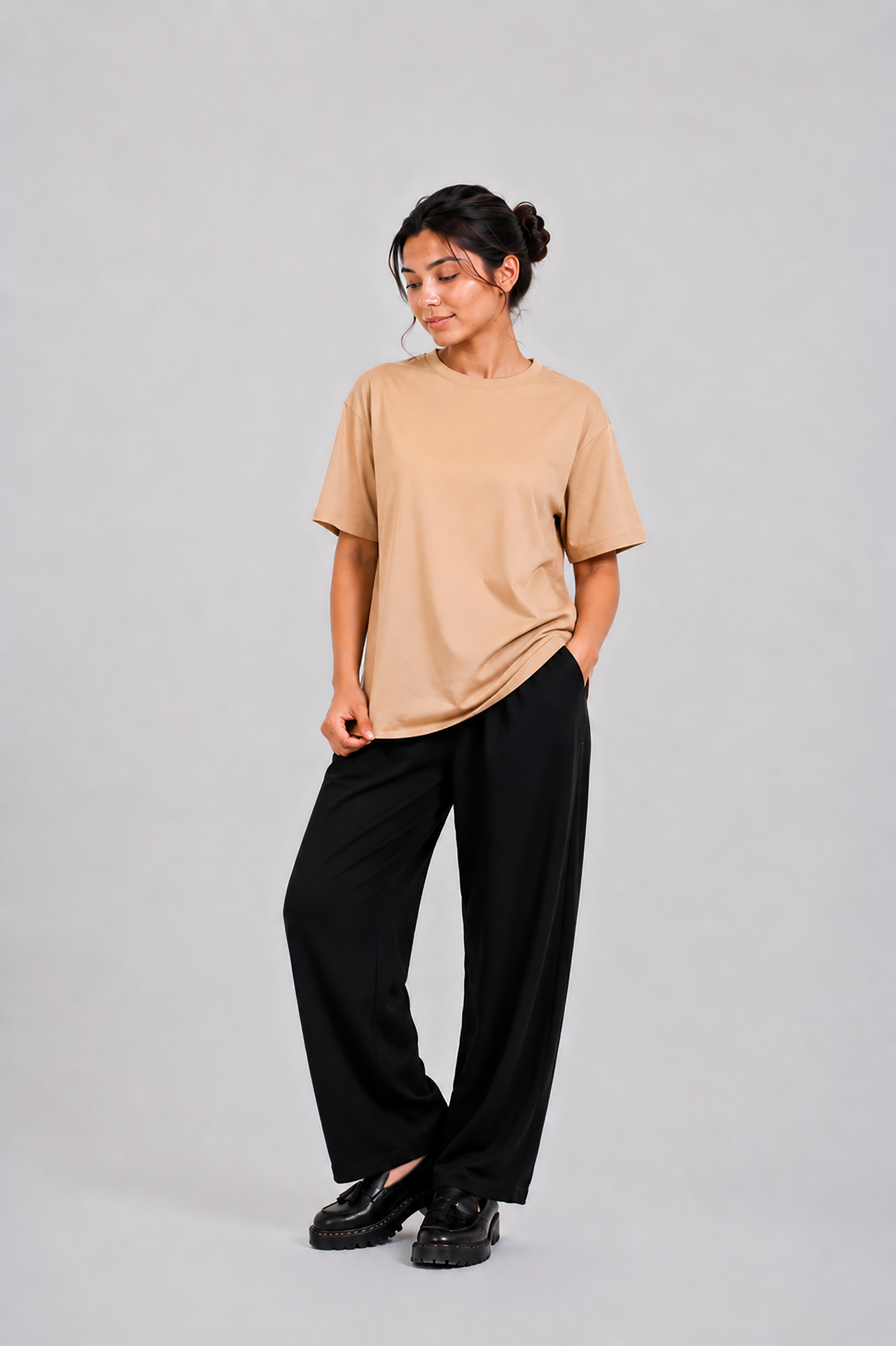 LADIES DOWN SHOULDER SKIN T-SHIRT Reality