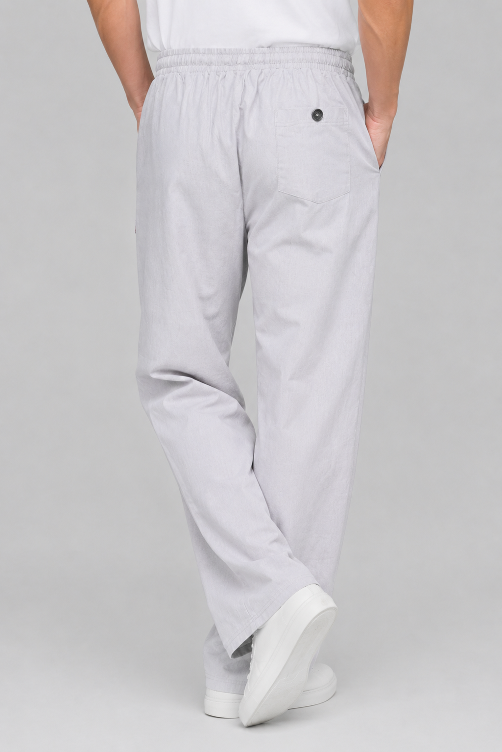 GRAY LINEN TROUSER Reality