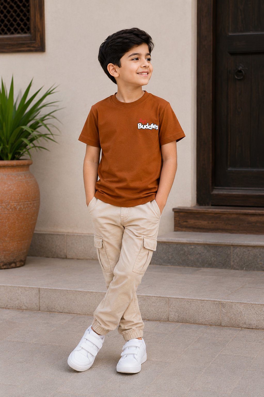 Boys BROWN T-SHIRT Reality