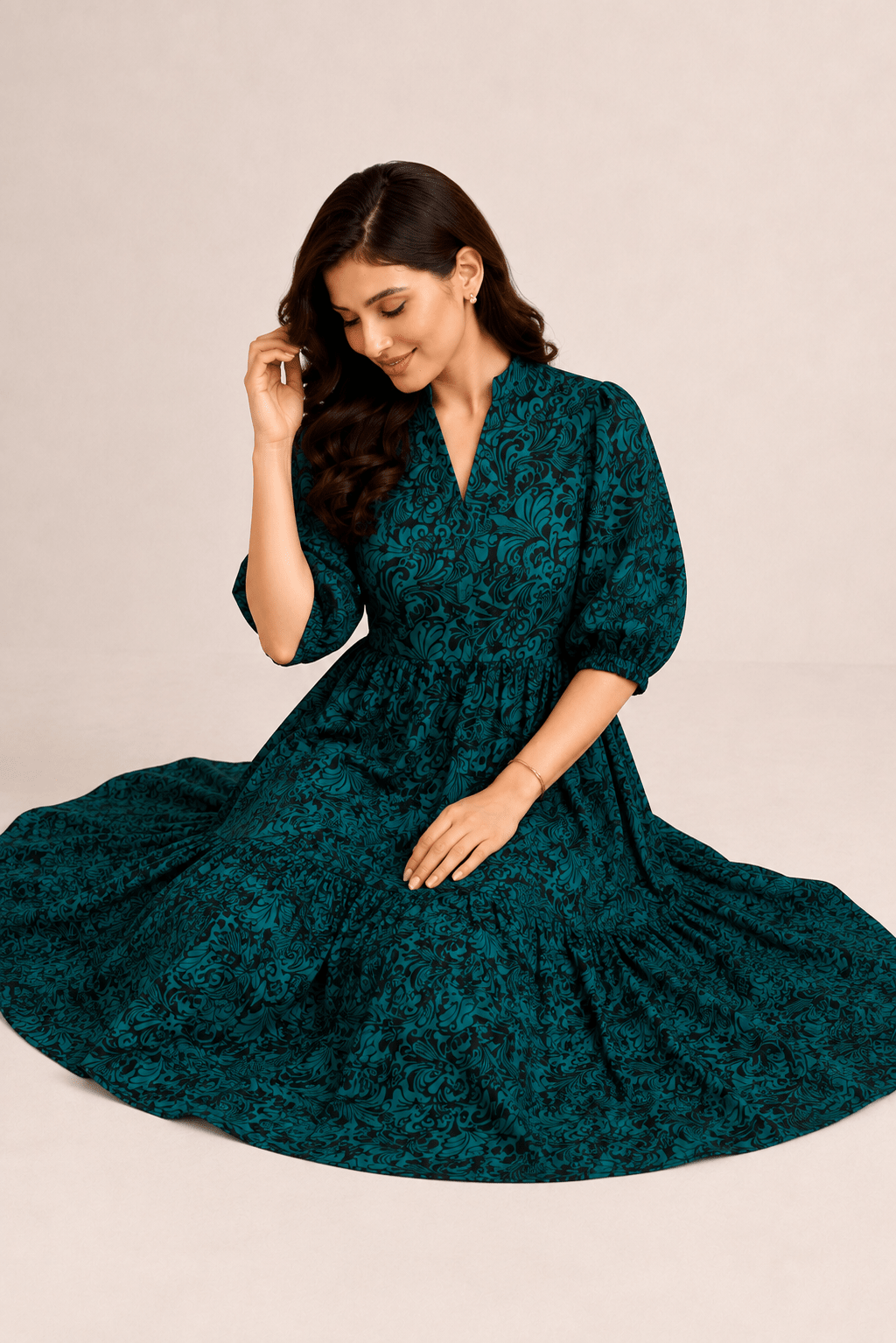 EMERALD SERENITY GREEN FROCK Reality