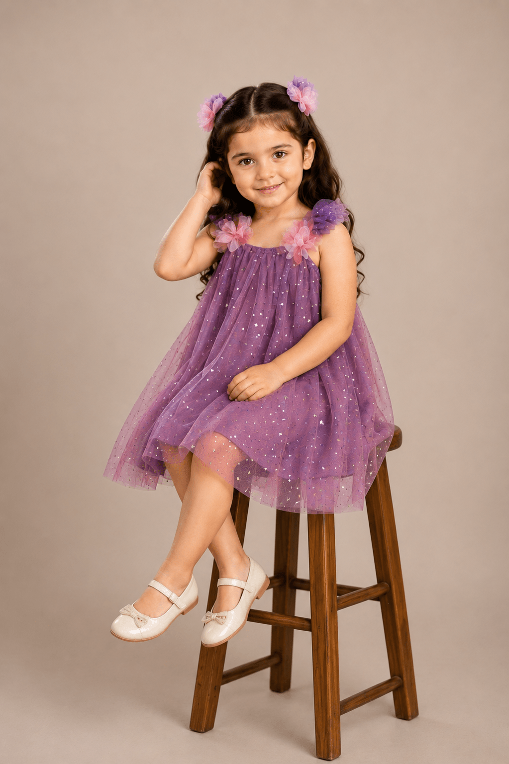 GIRLS PURPLE FROCK Reality