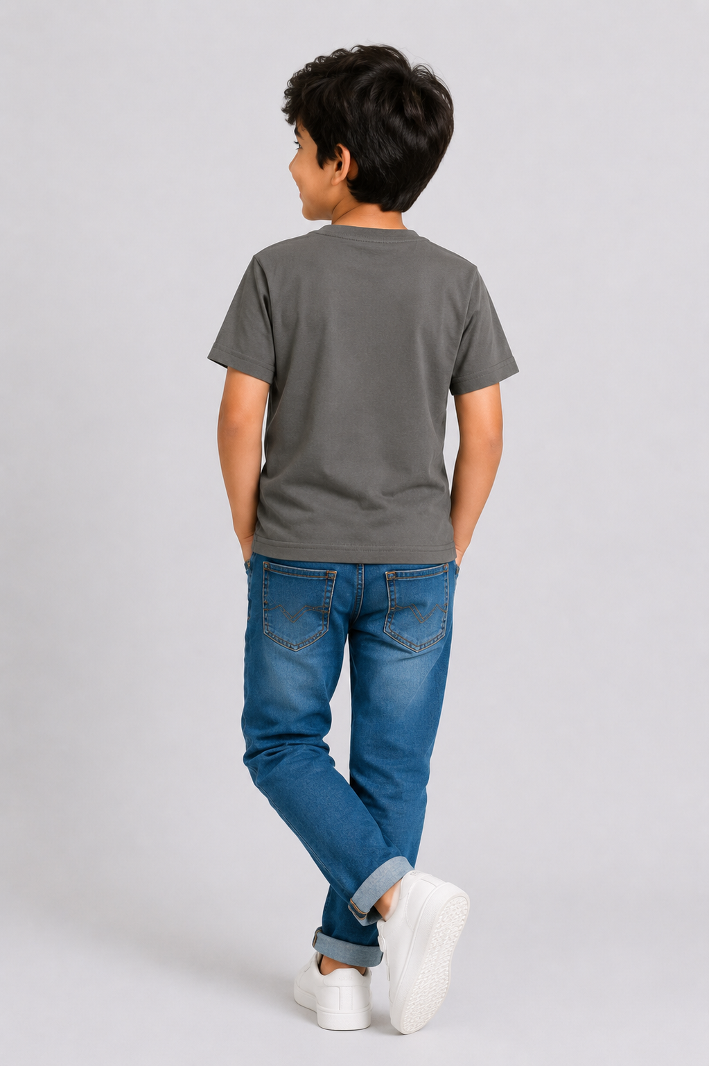 Boys Gray T-SHIRT Reality