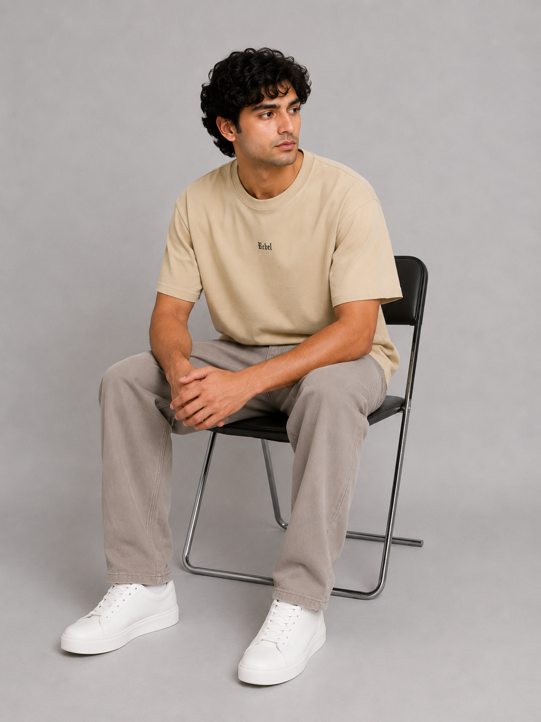 MEN SKIN DOWN SHOULDER T-SHIRT Reality