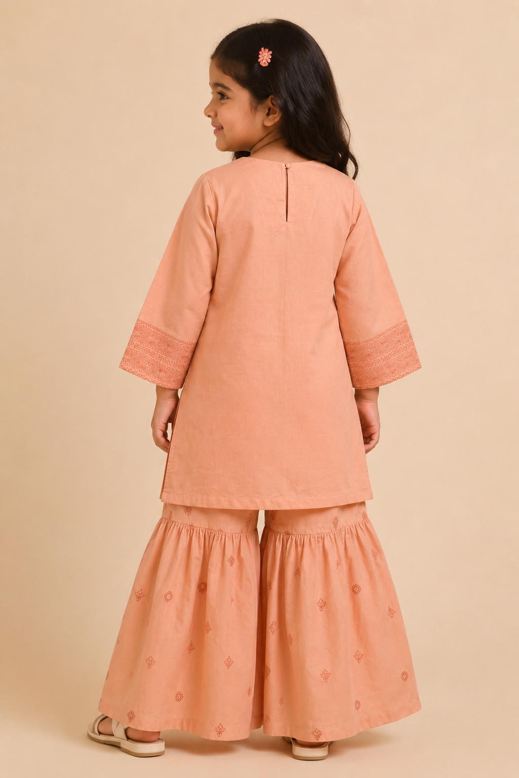 2 piece AFREEN ANGRAKHA PEACH SUIT Reality
