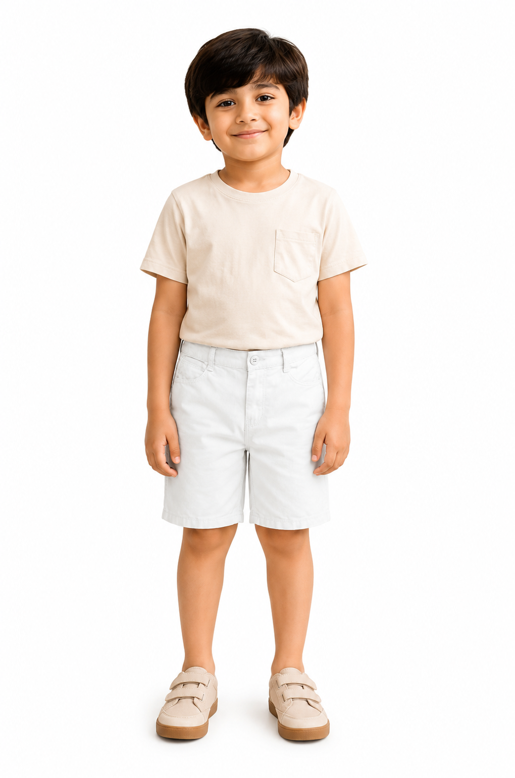 KIDS WHITE SHORTS