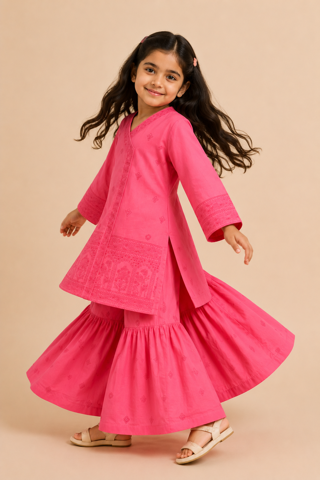 2 piece AFREEN ANGRAKHA PINK SUIT Reality