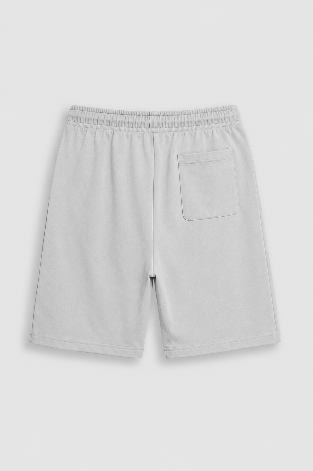 SOLID COTTON LIGHT GRAY SHORTS Reality