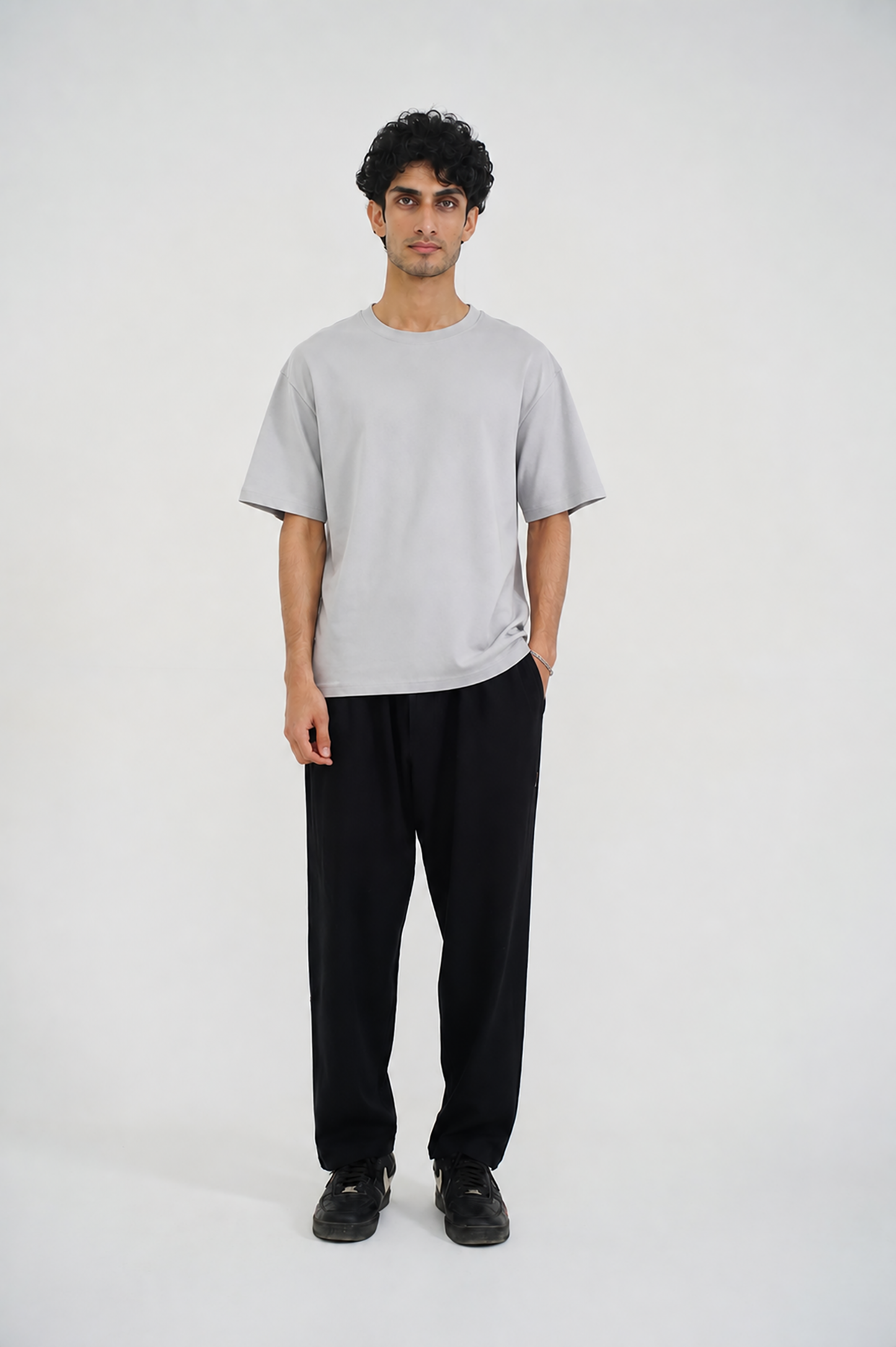 DOWN SHOULDER LIGHT GRAY T-SHIRT Reality