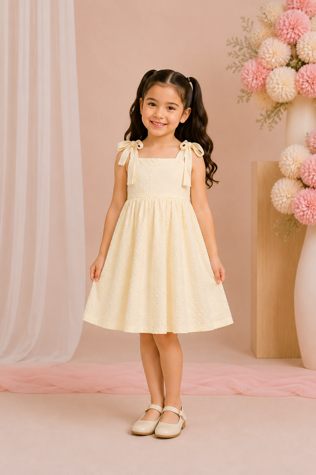 GIRLS CREAM FROCK Reality