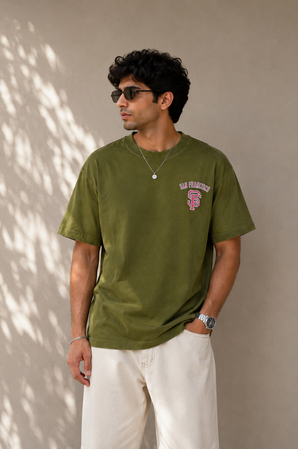GREEN DOWN SHOULDER T-SHIRT Reality