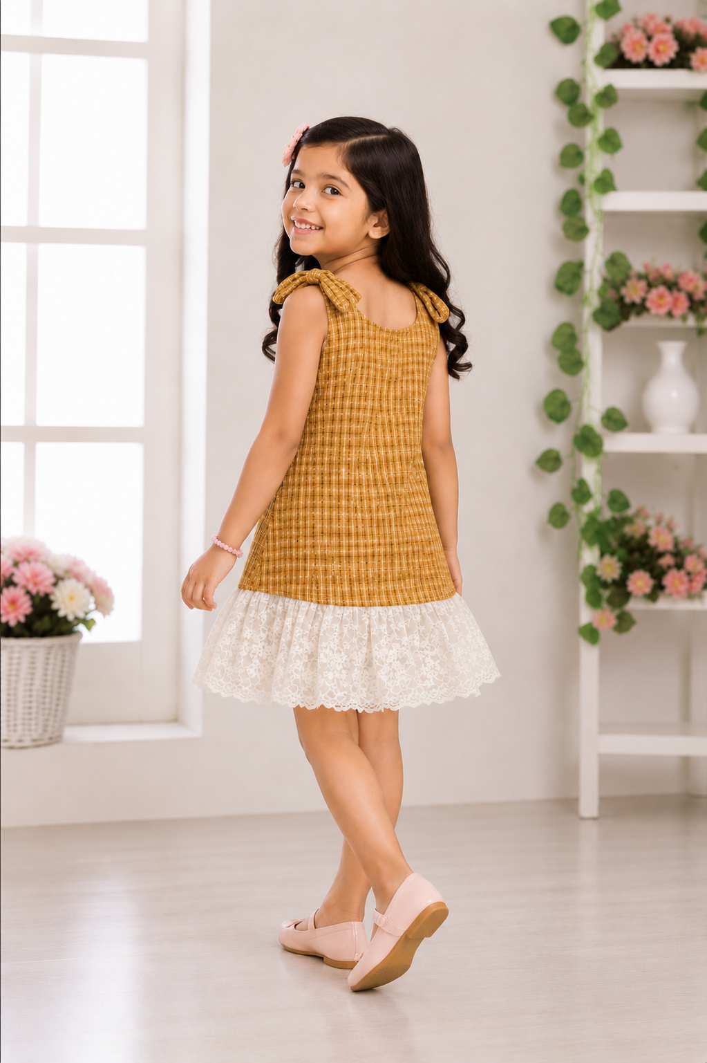 GIRLS MUSTARD FROCK Reality