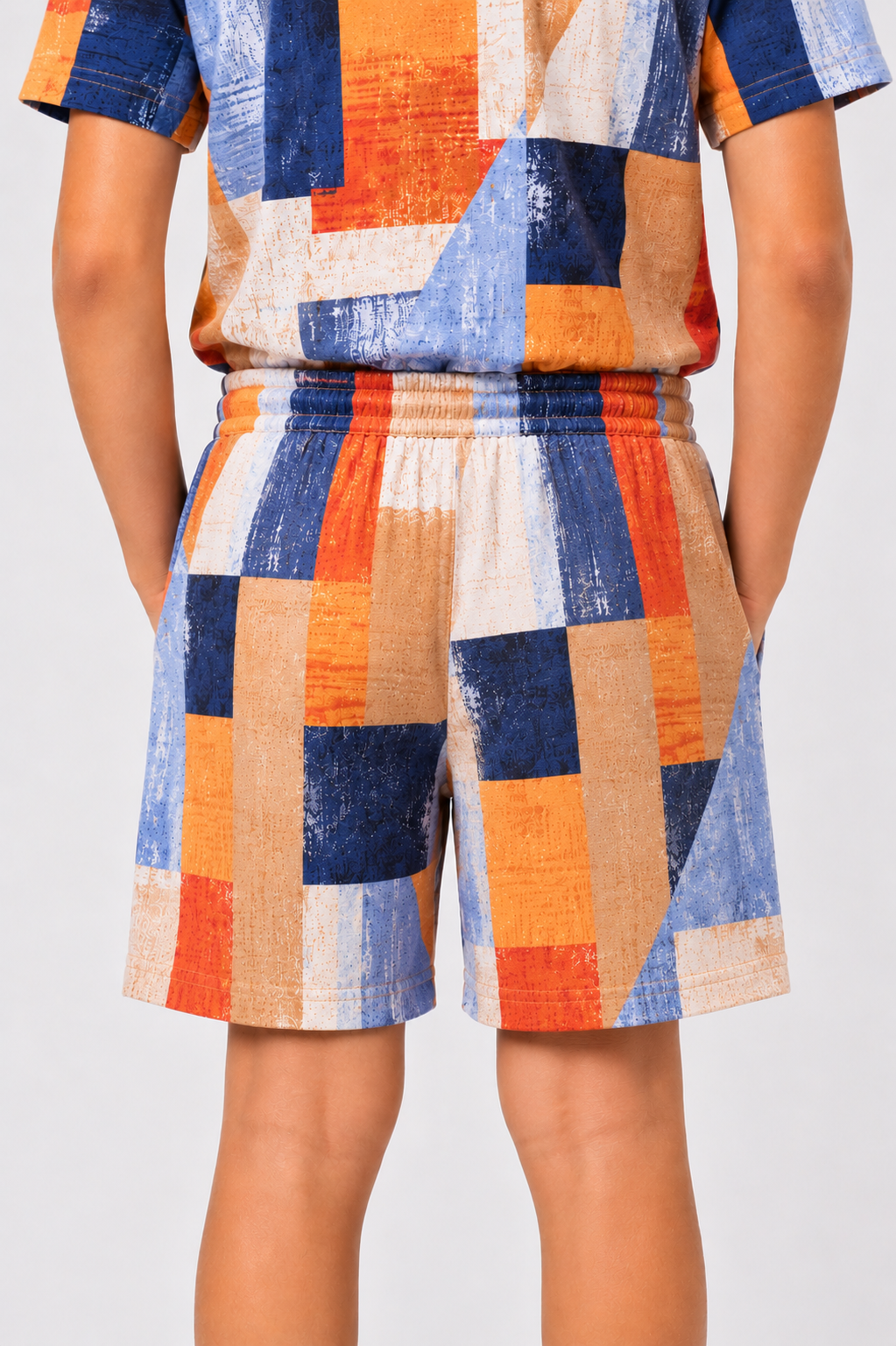 PRINTED ORANGE SHORTS Reality