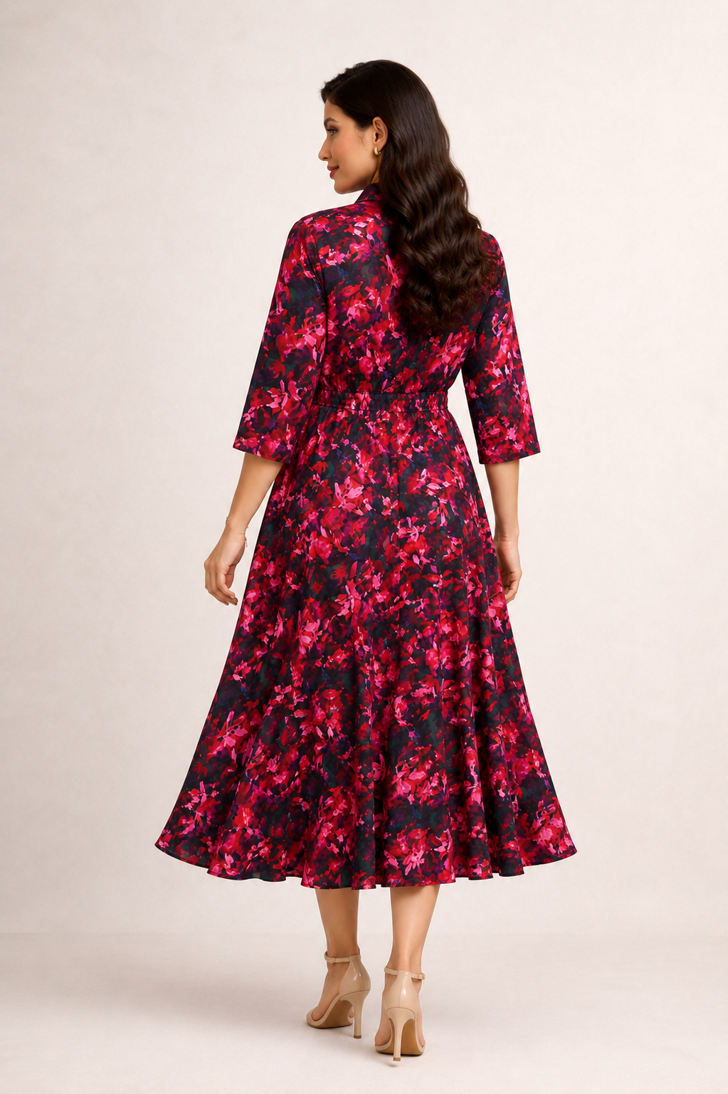 VERDANT WAVES NAVY FROCK Reality