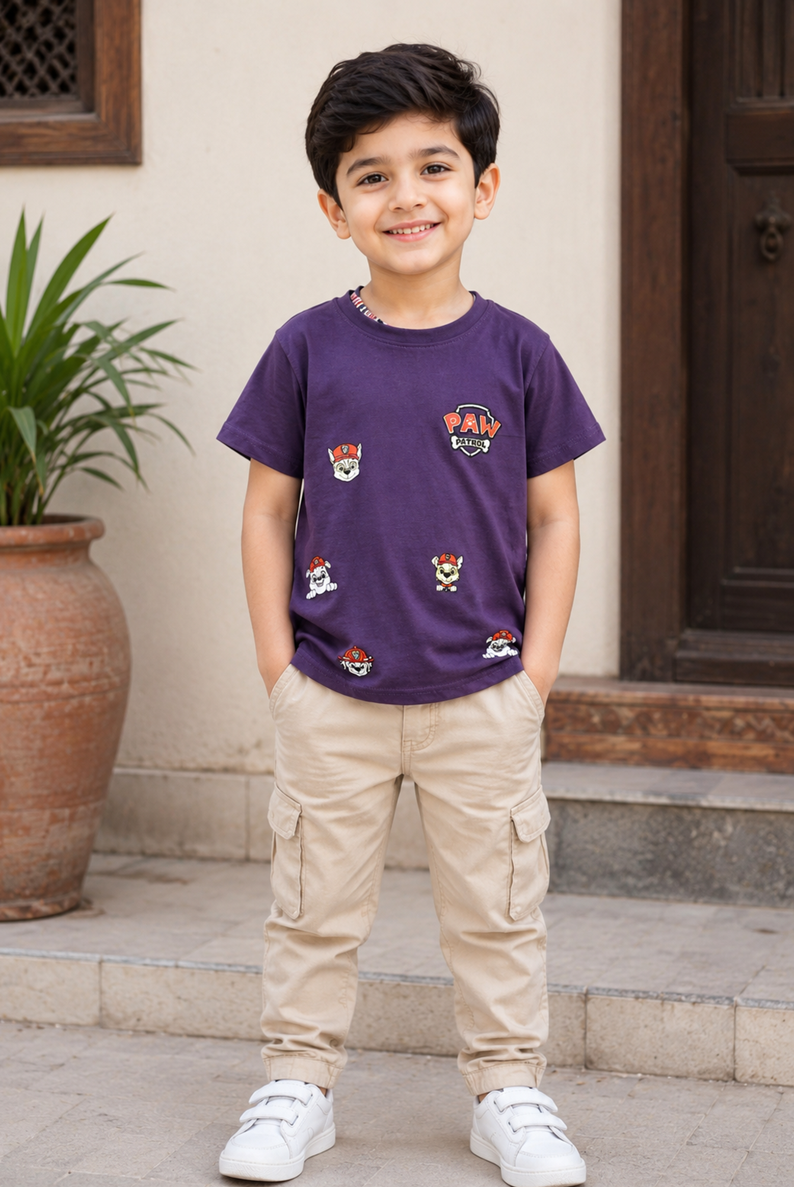 Boys PURPLE T-SHIRT Reality