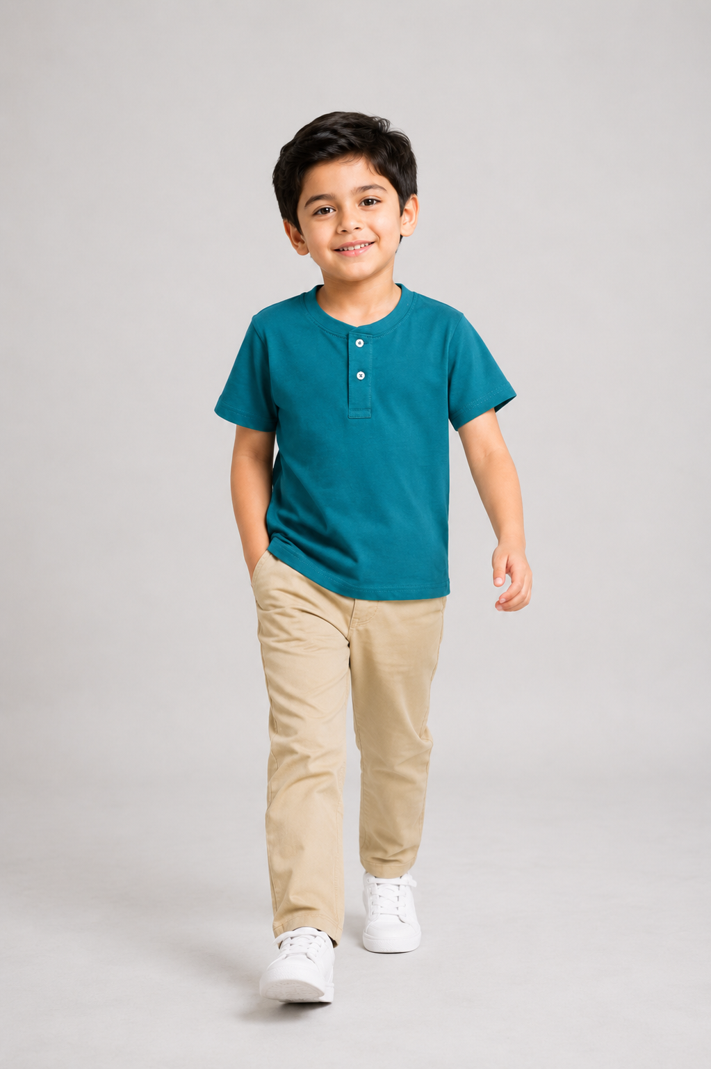 Boys BOTTLE GREEN T-SHIRT Reality