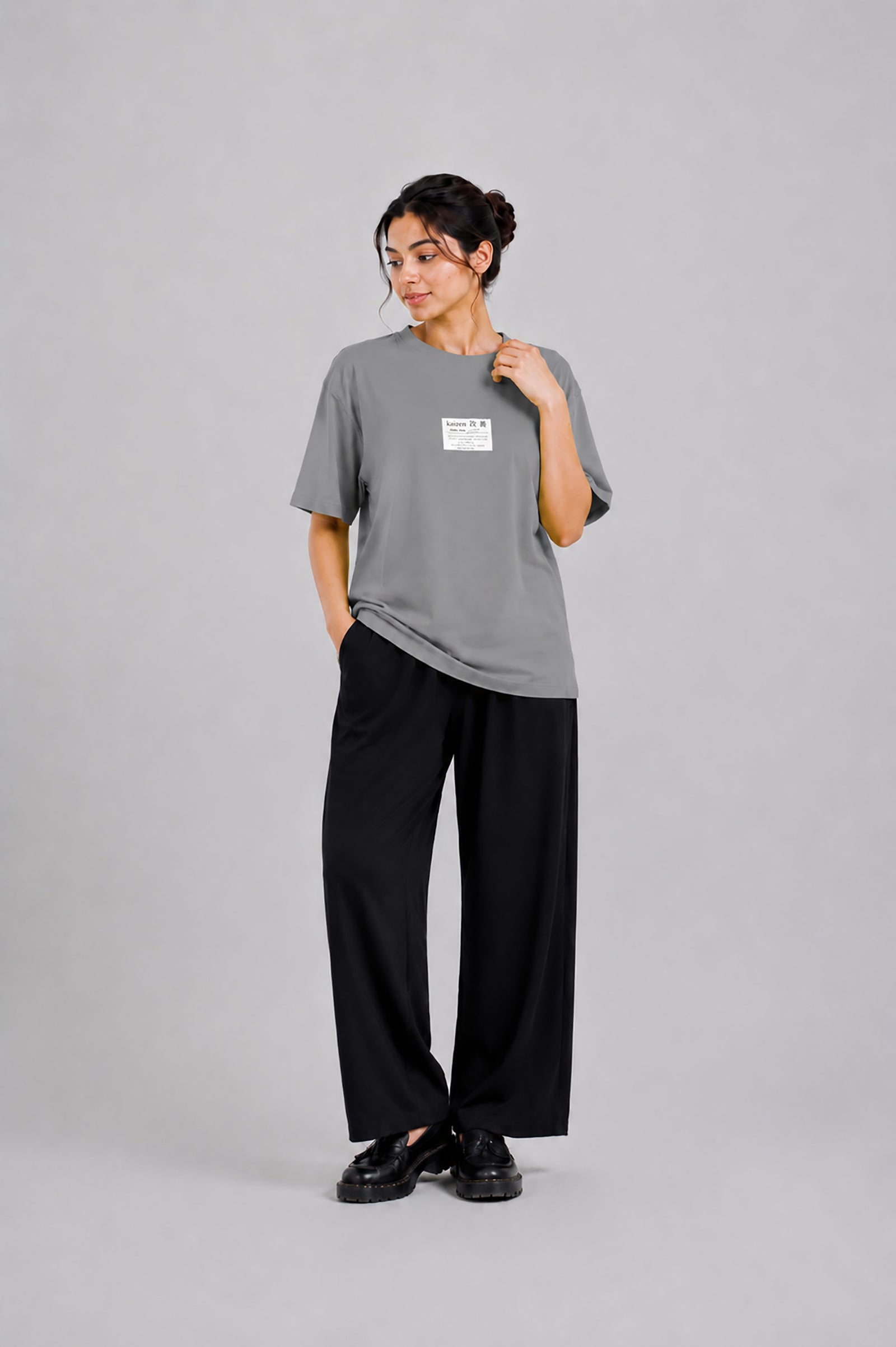 KAI-ZEN GRAPHIC GRAY TEE Reality