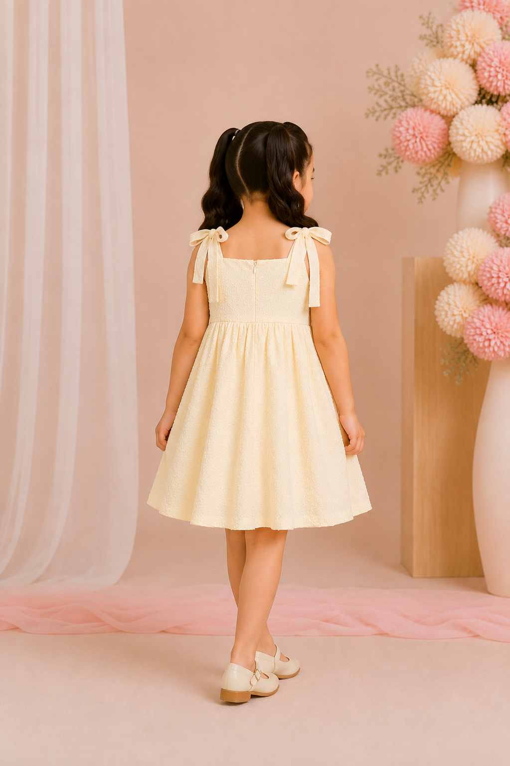 GIRLS CREAM FROCK Reality