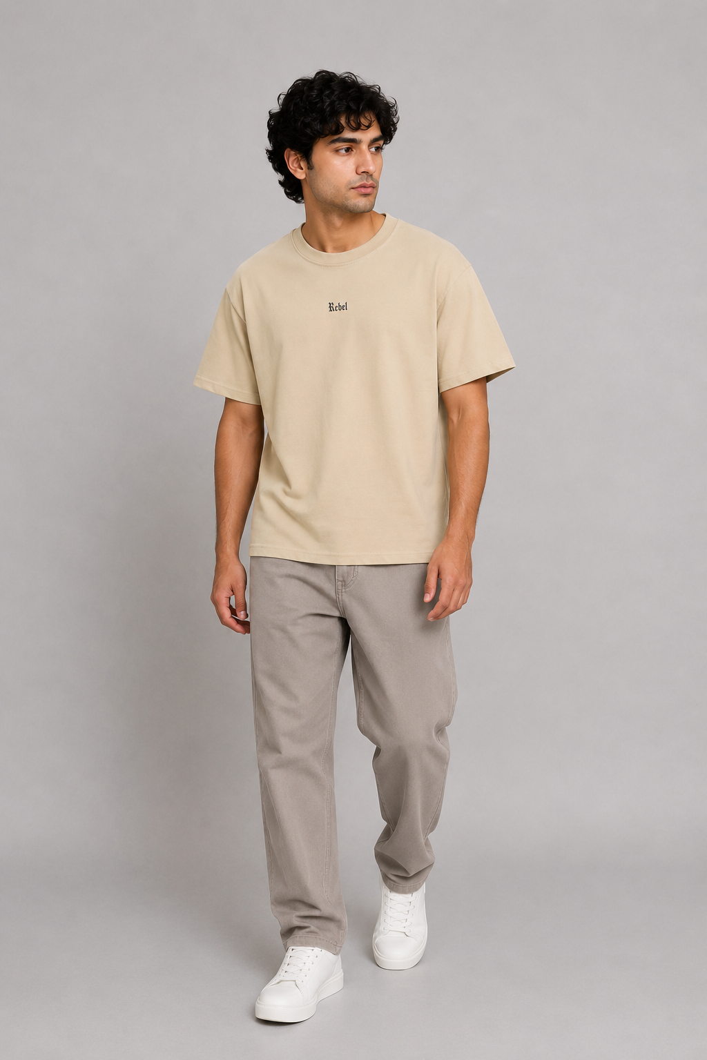 MEN SKIN DOWN SHOULDER T-SHIRT Reality