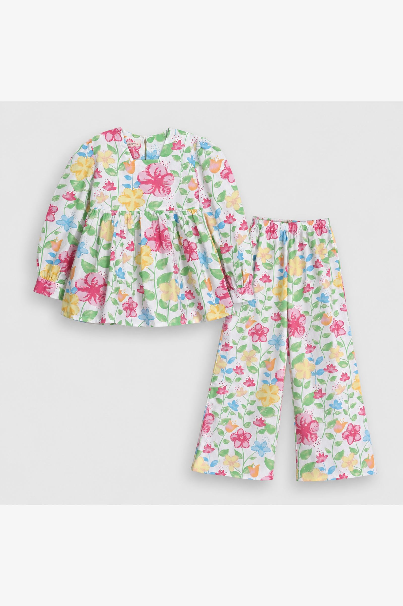 FLORAL PRINTED WHITE CO-ORD SET Reality