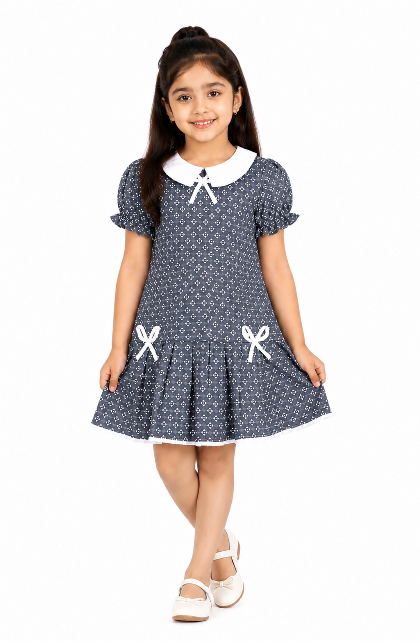 GRAY COTTON CLOUD FROCK Reality