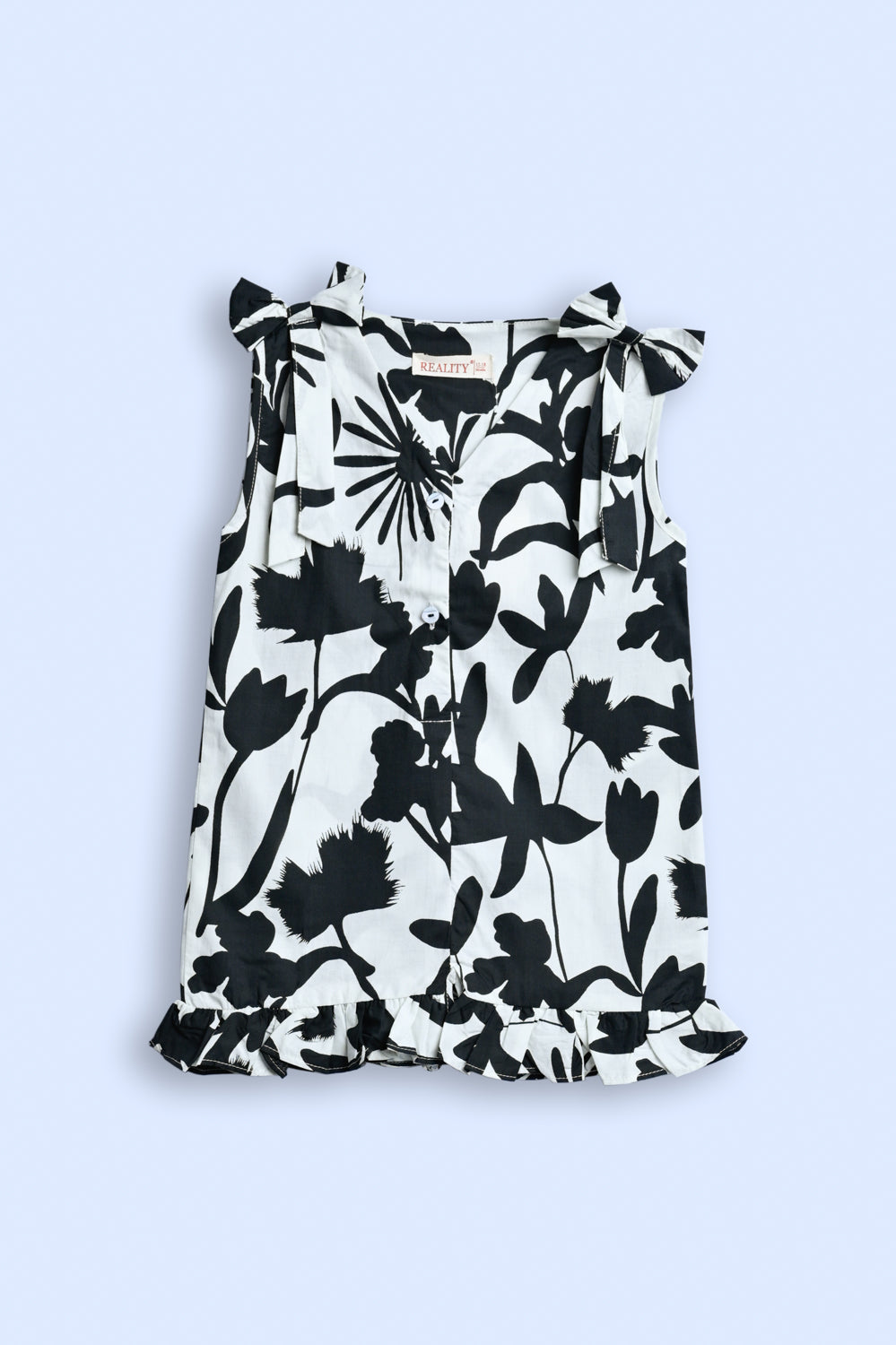 TIMELESS BLOOMS BLACK ROMPER REALITY