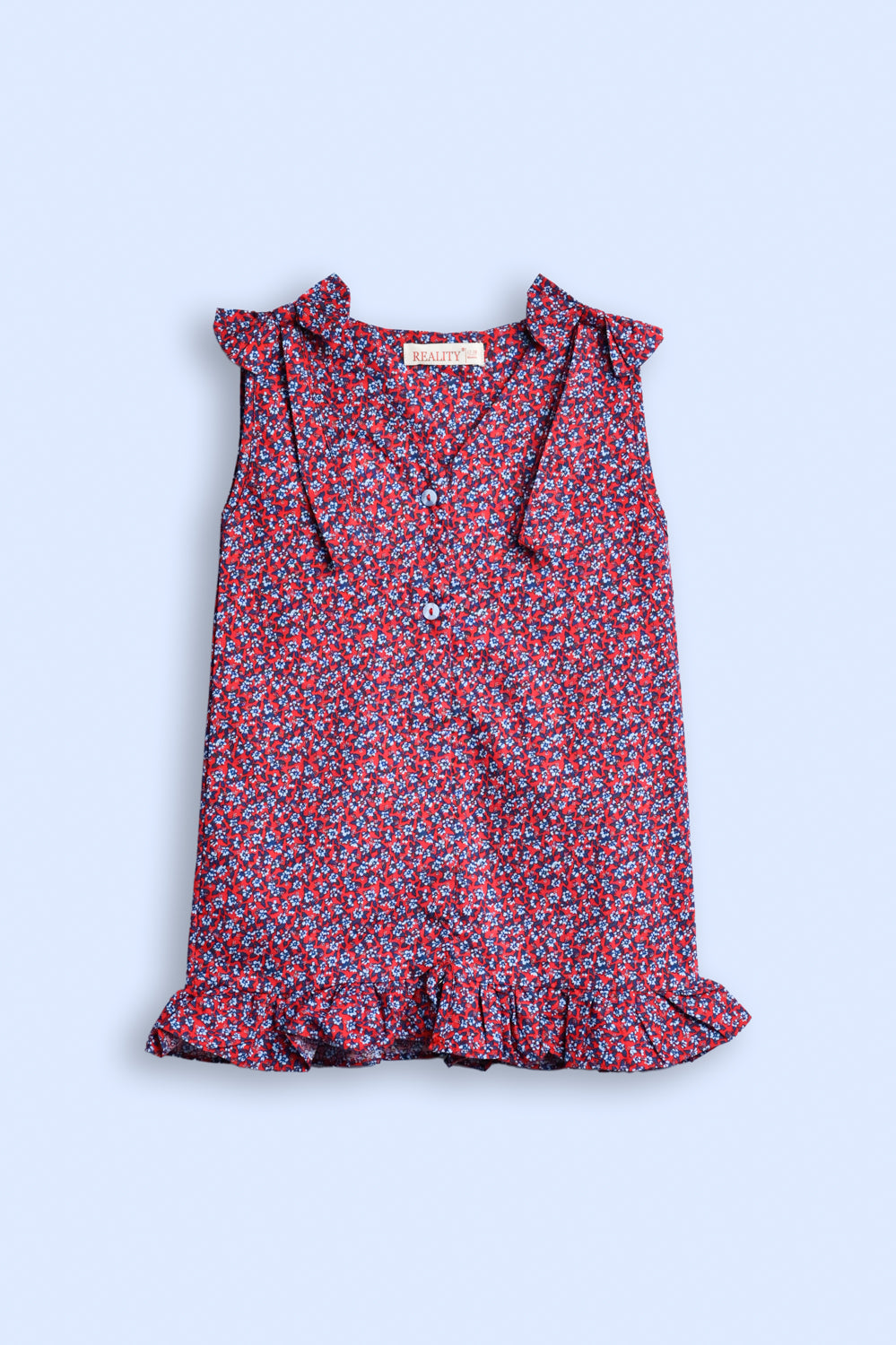 TIMELESS BLOOMS RED ROMPER REALITY