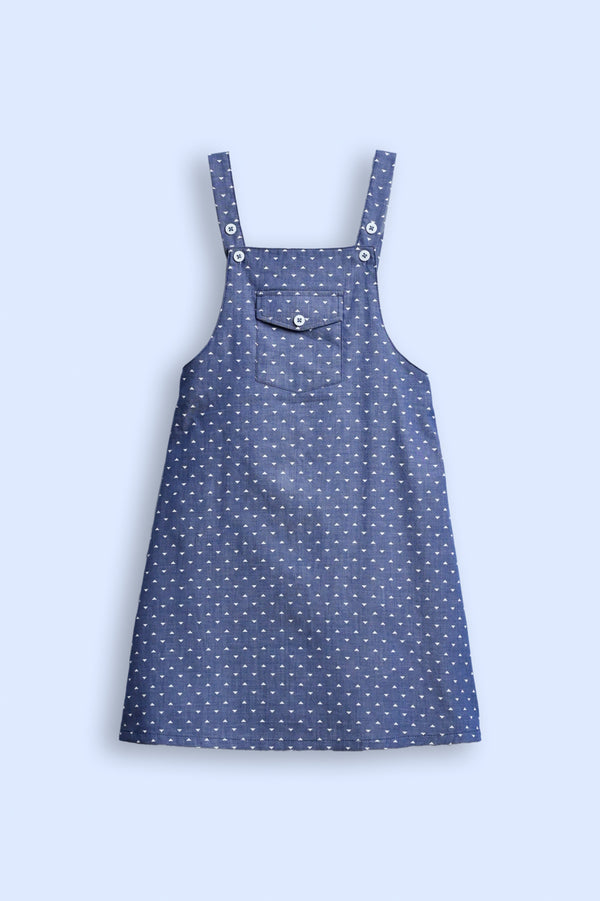 DENIM DOODLES DENIM BLUE DRESS Reality