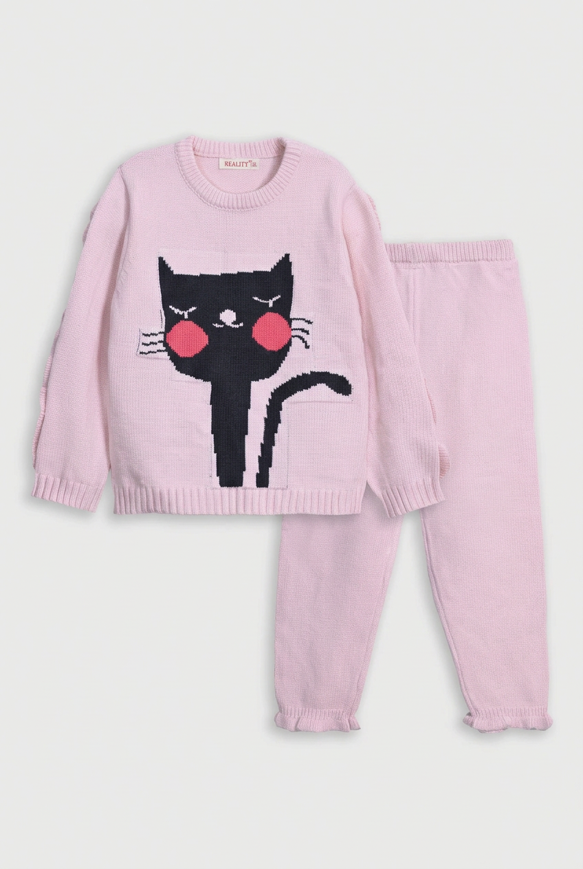 Pink kitty co-ord layout