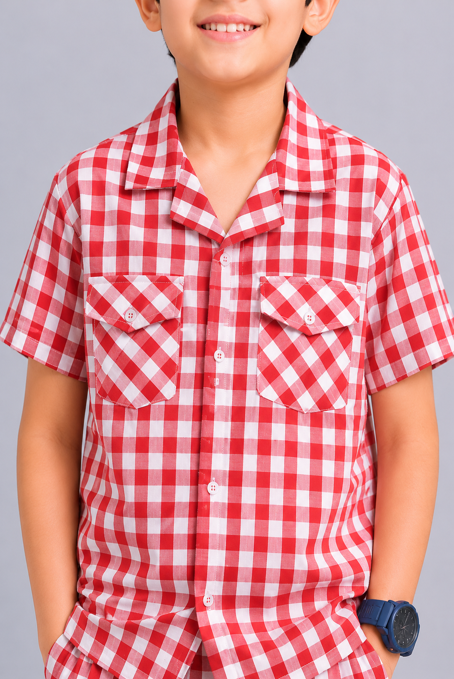 COAT COLLAR RED LINE CASUAL SHIRT Reality