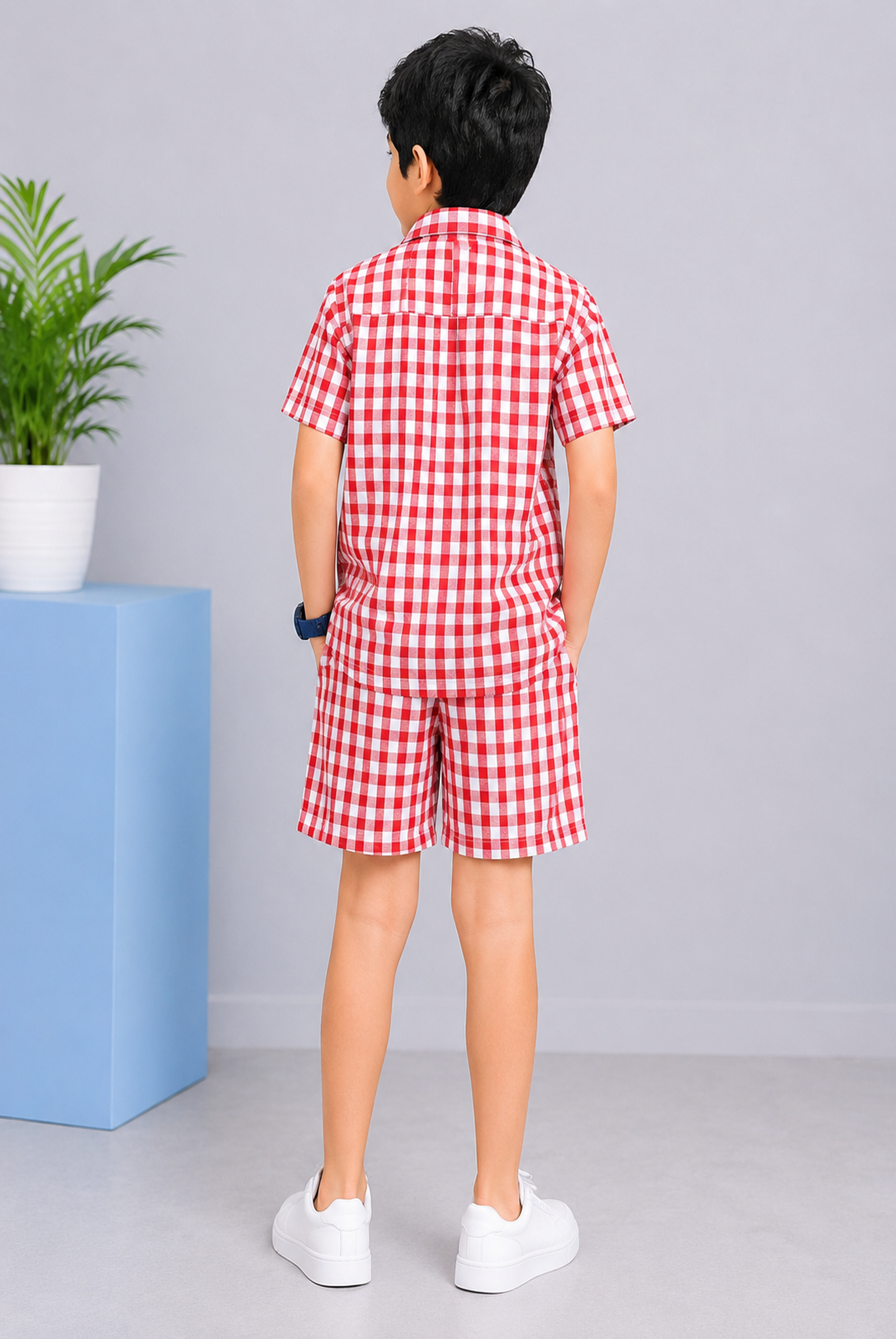 COAT COLLAR RED LINE CASUAL SHIRT Reality