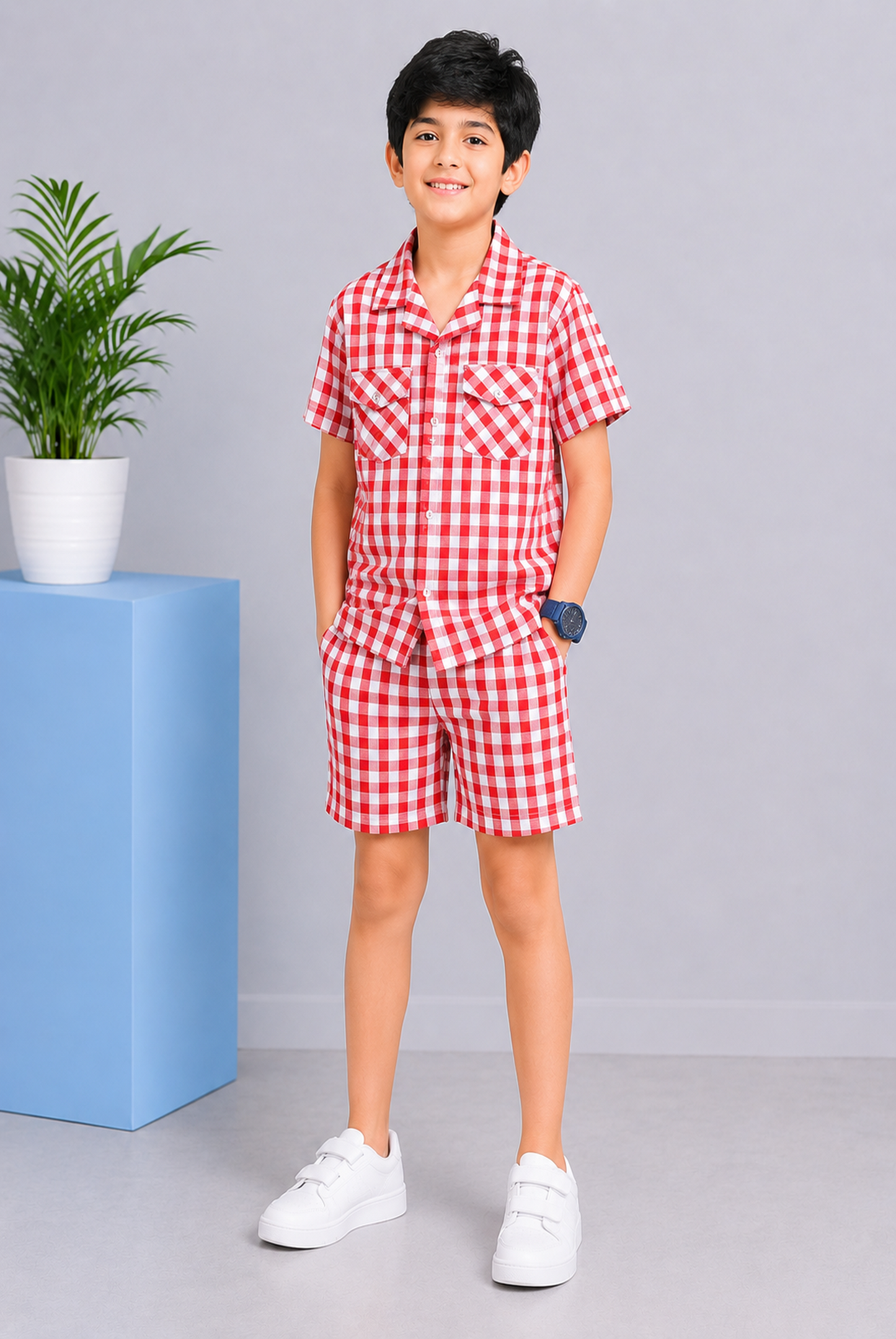 COAT COLLAR RED LINE CASUAL SHIRT Reality