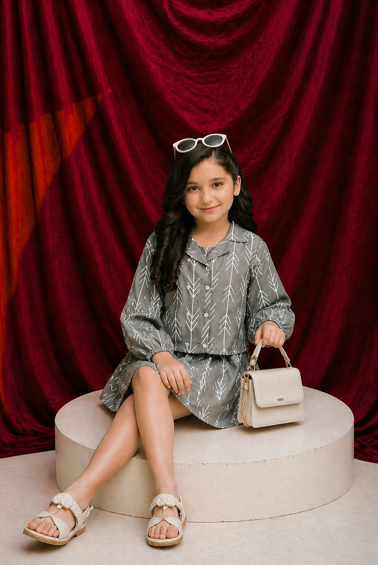 PATTERN POP GRAY CO-ORD SET Reality