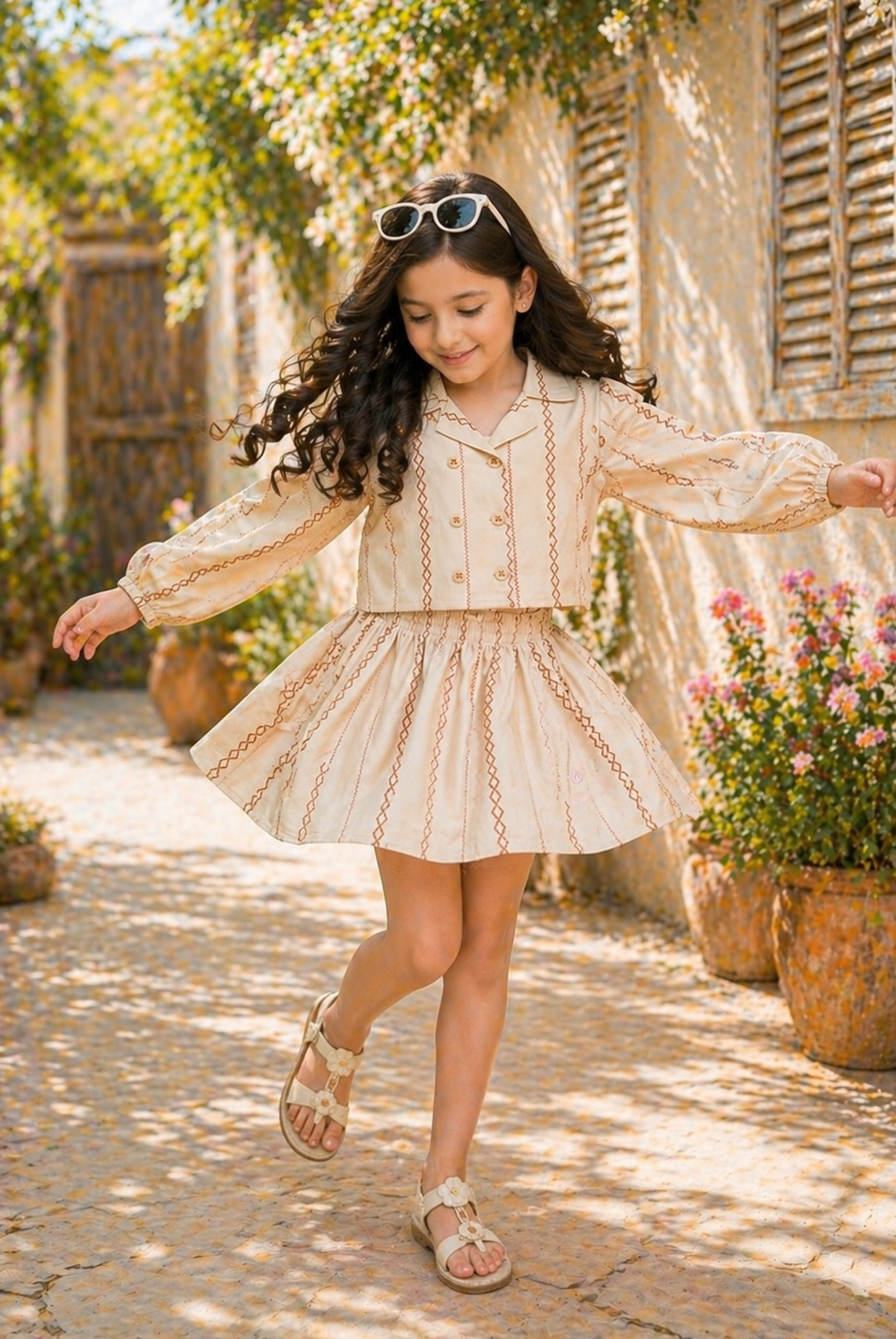 PATTERN POP BEIGE CO-ORD SET Reality